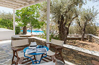 Balcony of two-room apartment at Villa Irini