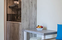 Kitchen of a two-room apartment of Villa Irini