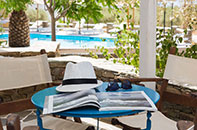 Balcony with pool view