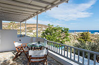 Balcony with sea view at Villa Irini