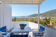 Balcony of the deluxe suite at Sifnos