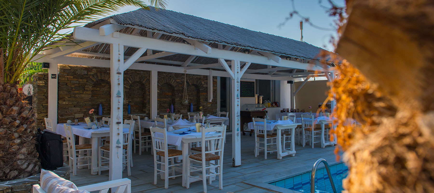 Espace de petit-déjeuner à la Villa Irini à Sifnos