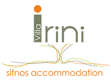 Το λογότυπο του Villa Irini στη Σίφνο